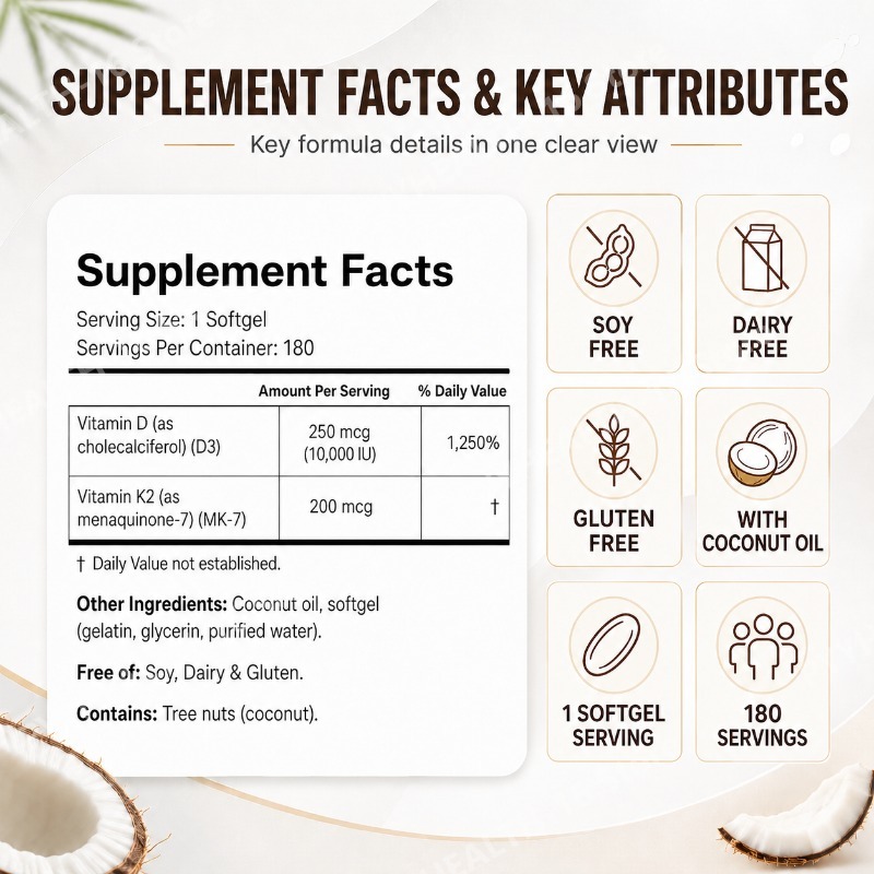 Vitamin D3 K2 Softgels with MK - Vitamin D3 K2 Drop review and price