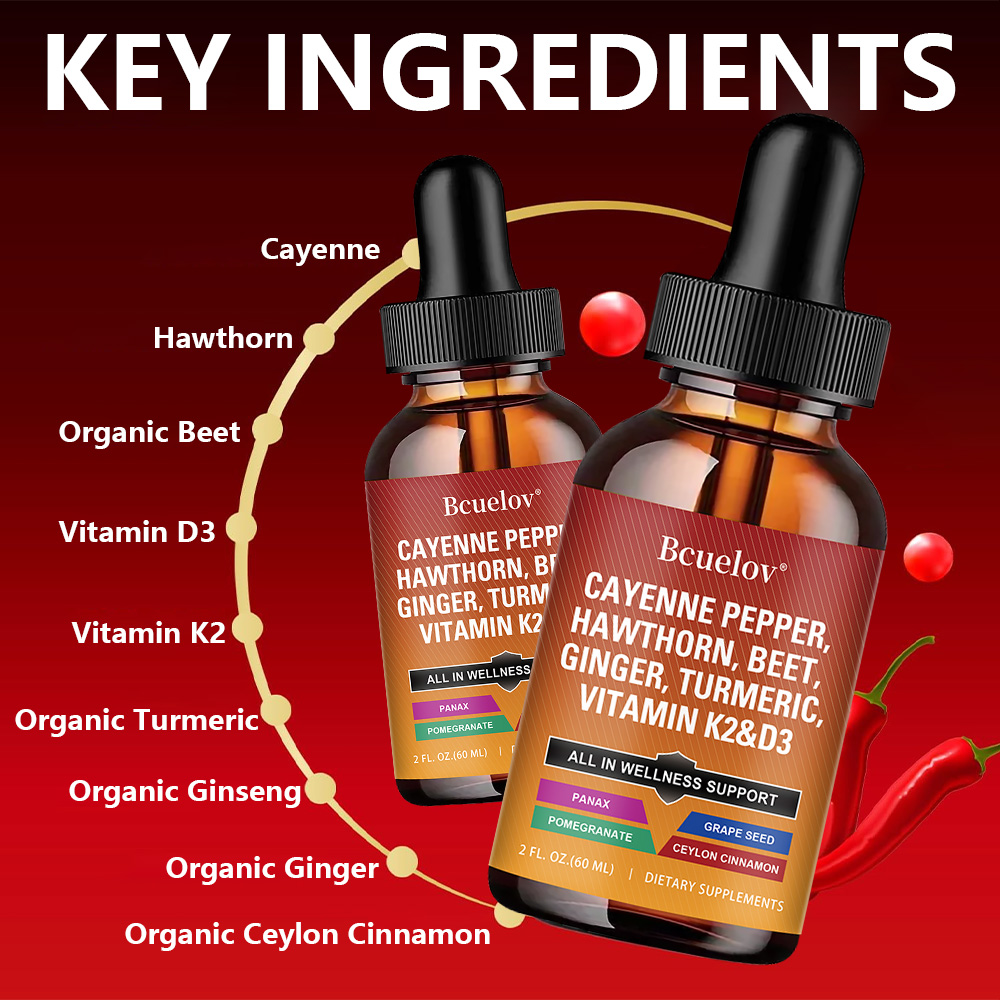 Cayenne Pepper Liquid Drops +  - Vitamin D3 K2 Drop review and price