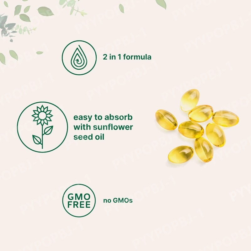 2-in-1 Vitamin D3+K2 Capsules  - Vitamin D3 K2 Drop review and price